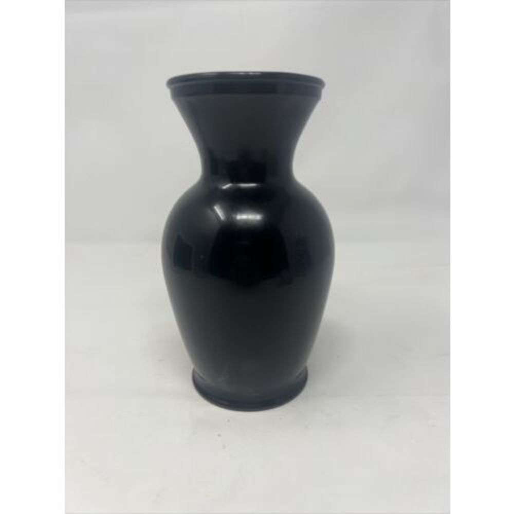 Vintage L.E. Smith Black Amethyst Vase